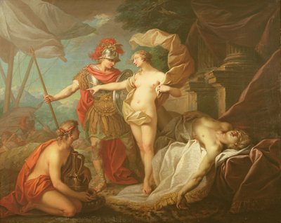 Achilles Leaving to Avenge the Death of Patroclus by Étienne Jeaurat